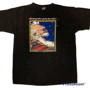 Vintage Harley-Davidson Santa X-Mas T-Shirt Size XL